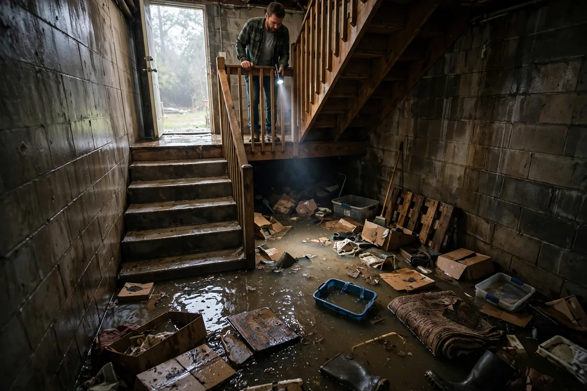 Basement Flooding After Heavy Rain — a guide for Alabama homeowners after storm and flood water damage