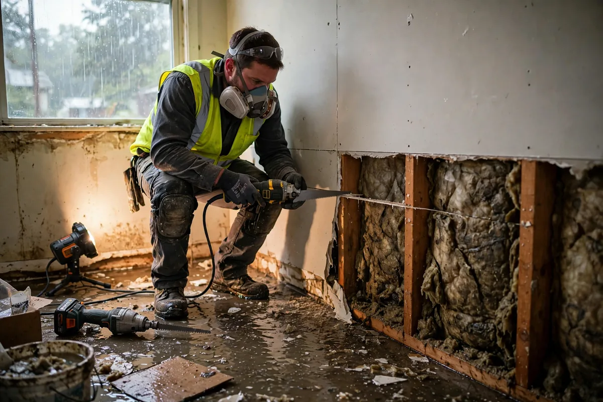 Flood Cut Drywall — a guide for Alabama homeowners after storm and flood water damage