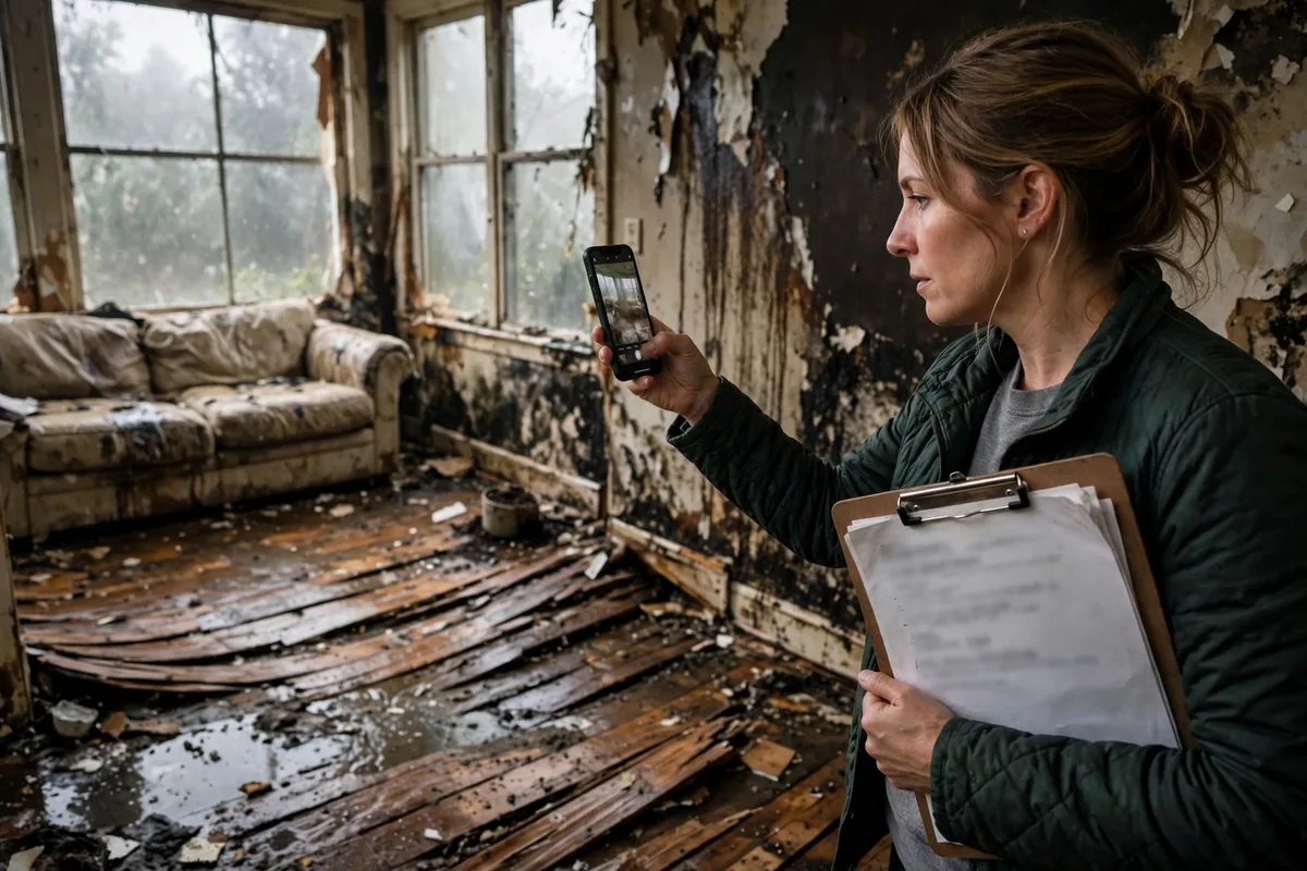 Document Water Damage Insurance Claim — a guide for Alabama homeowners after storm and flood water damage