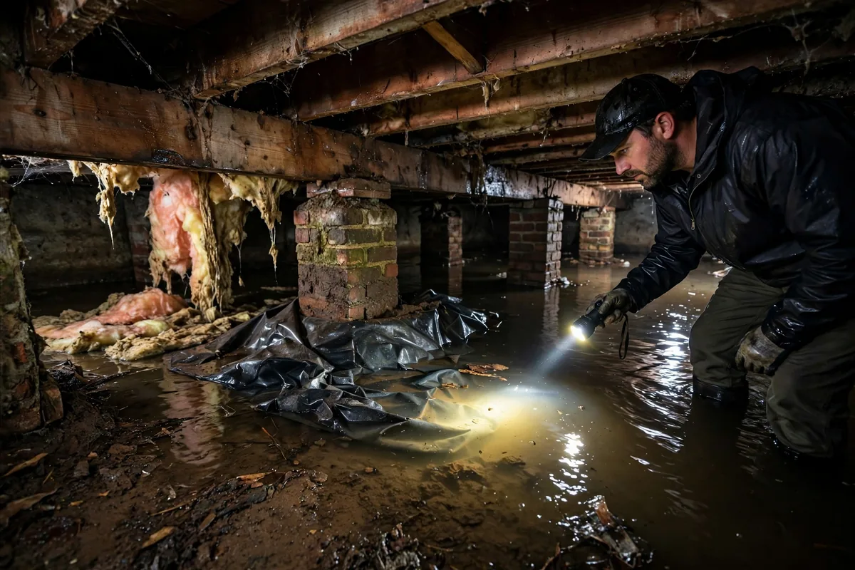 Crawl Space Flooding What To Do — a guide for Alabama homeowners after storm and flood water damage