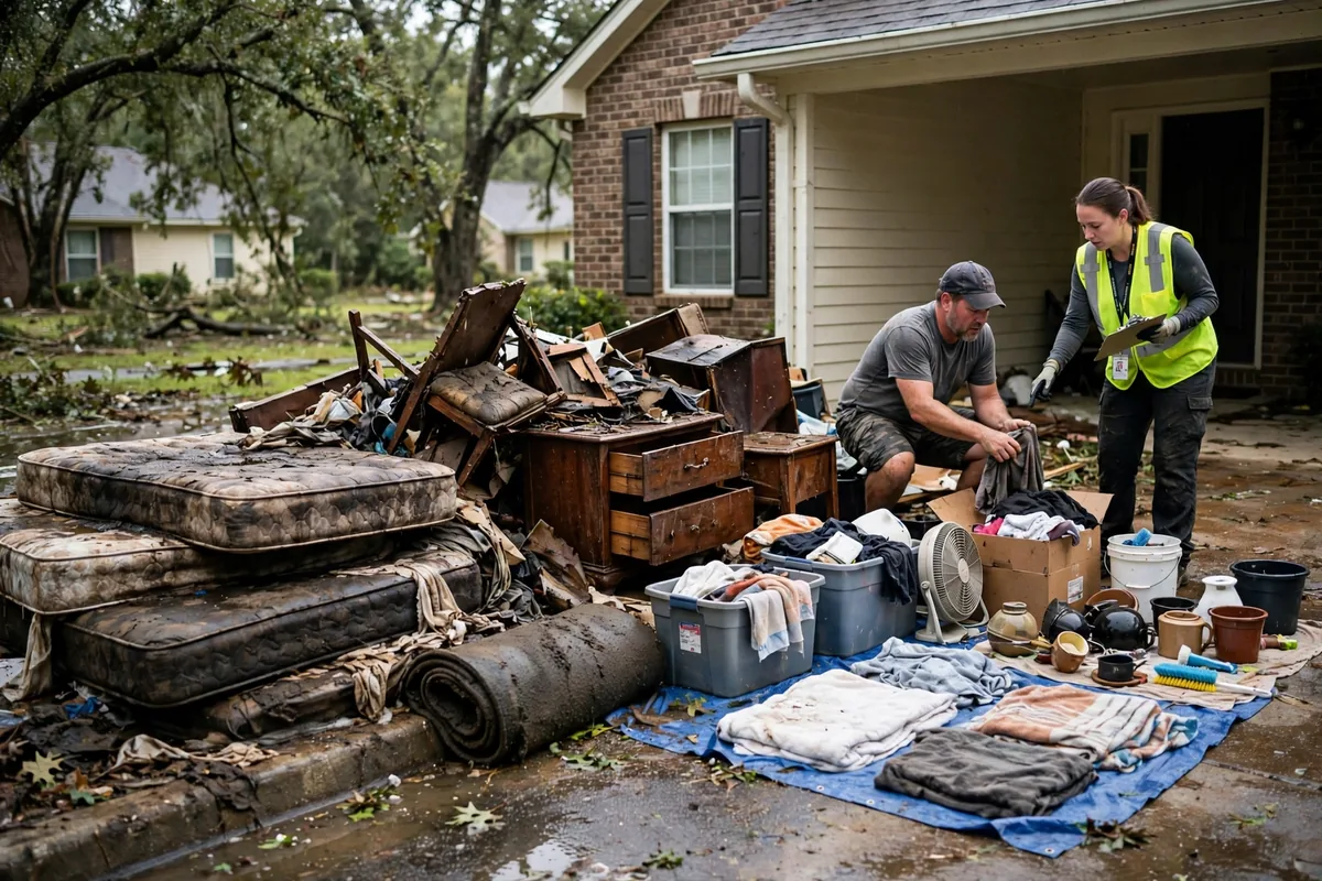 What To Throw Away After A Flood — a guide for Alabama homeowners after storm and flood water damage
